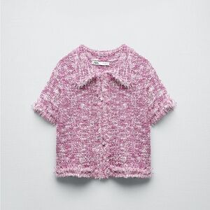 Zara Structured Knit Cardigan